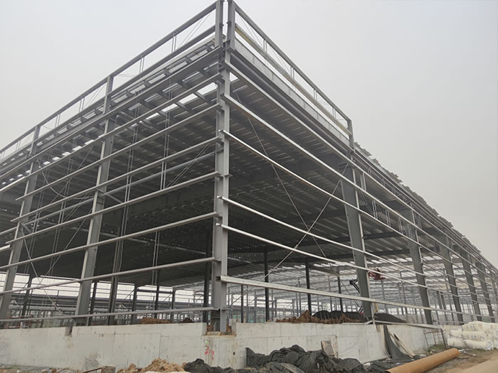 新民钢结构厂房网架工程